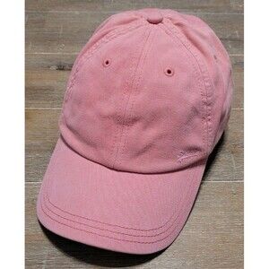 Superdry Pink Jockey Cap Hat Leather Strap Back D2 Ovin Vintage O & V